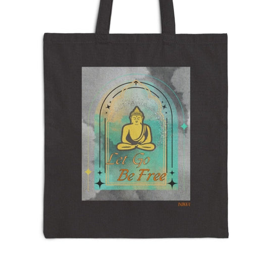 Buddha Let go be free Cotton Canvas Tote Bag