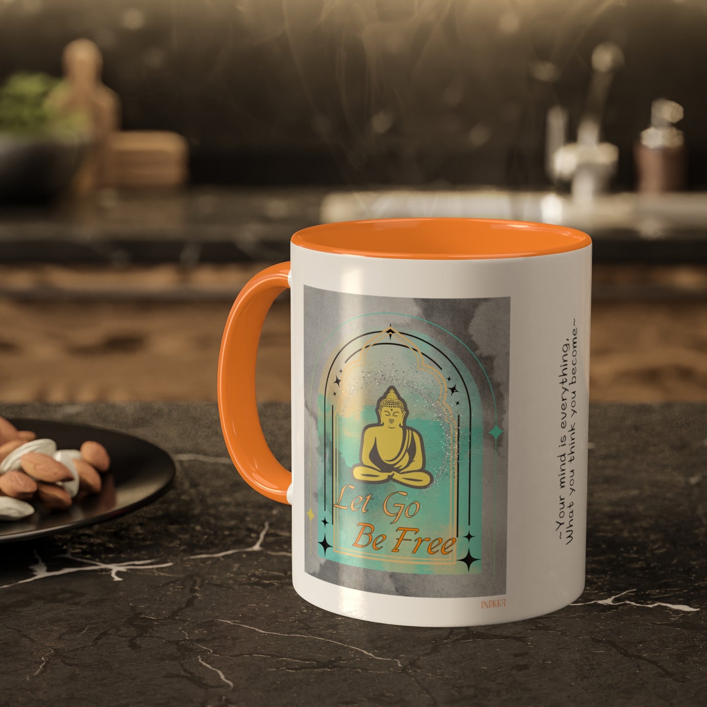 Buddha Let go be free inspiring Mugs, 11oz