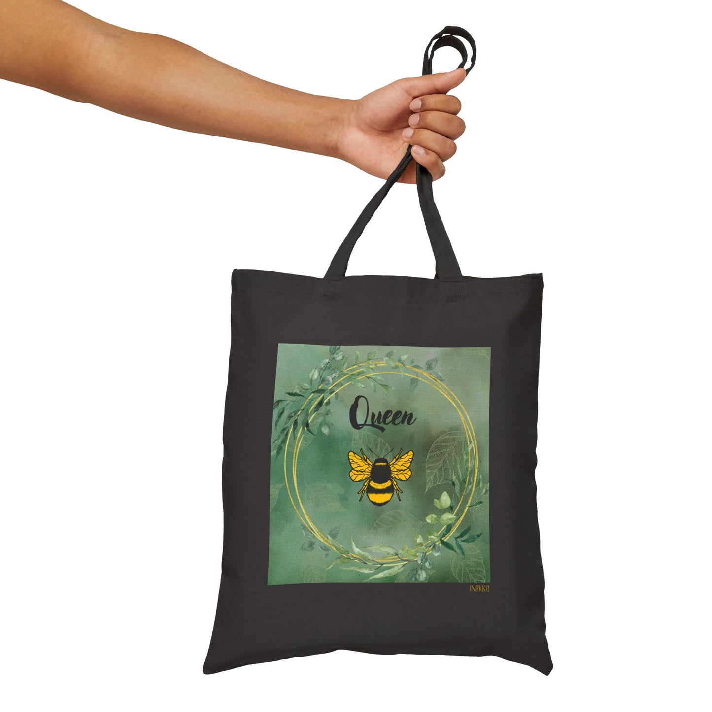 Elegant Queen Bee themed tote bag