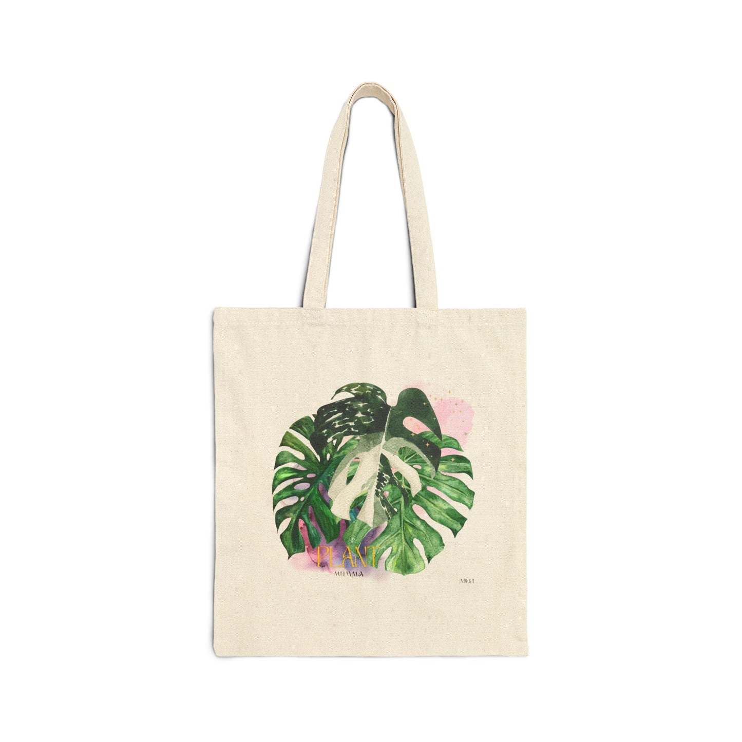 Plant Mumma Monstera leaf Cotton Canvas Tote Bag