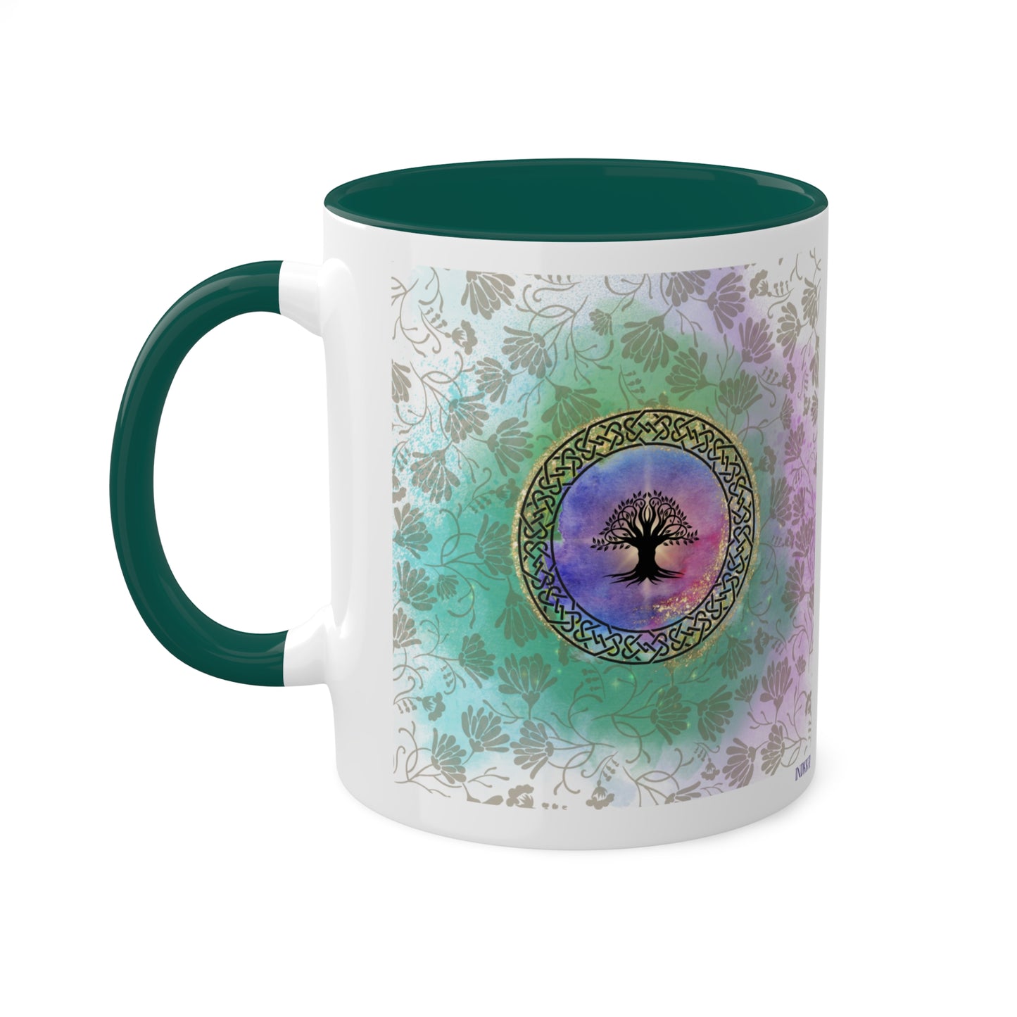 Vibrant and uplifting Celtic Tree of life Colorful Mugs, 11oz