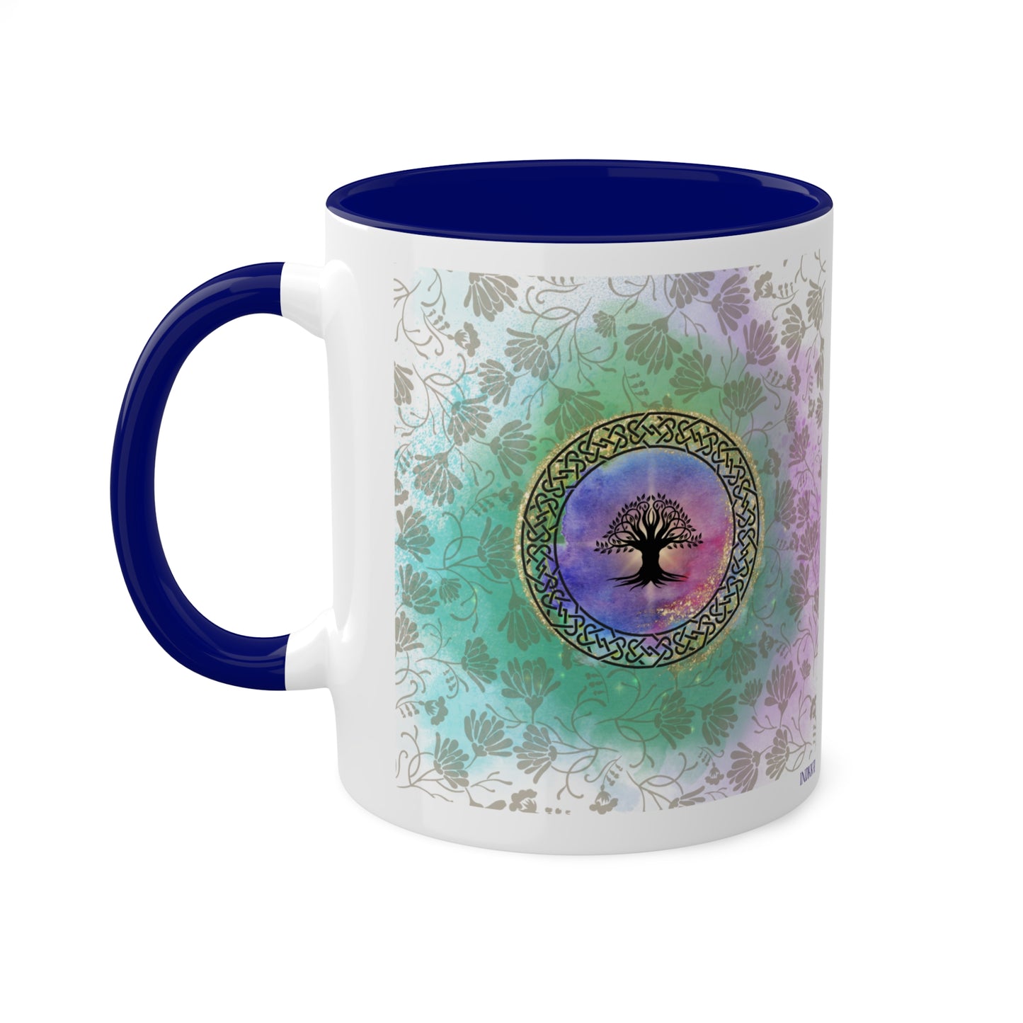 Vibrant and uplifting Celtic Tree of life Colorful Mugs, 11oz