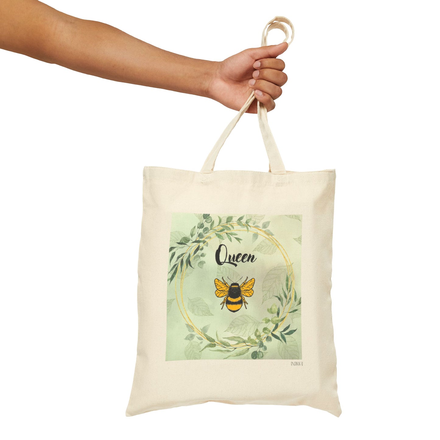 Elegant Queen Bee themed tote bag