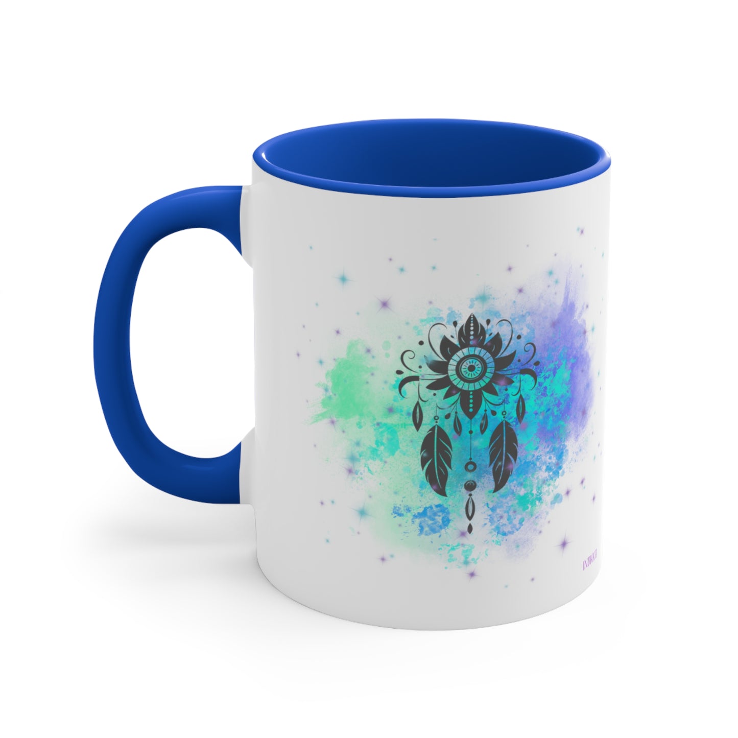 Vibrant Dream Catcher Colorful Accent Mugs, 11oz