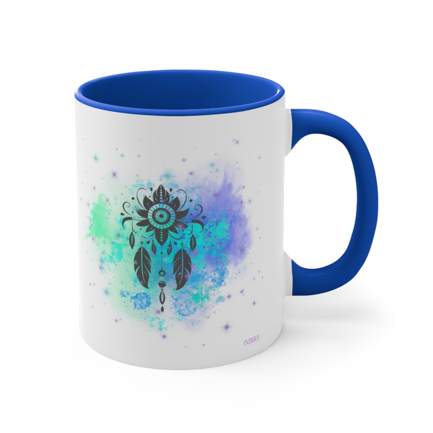 Vibrant Dream Catcher Colorful Accent Mugs, 11oz