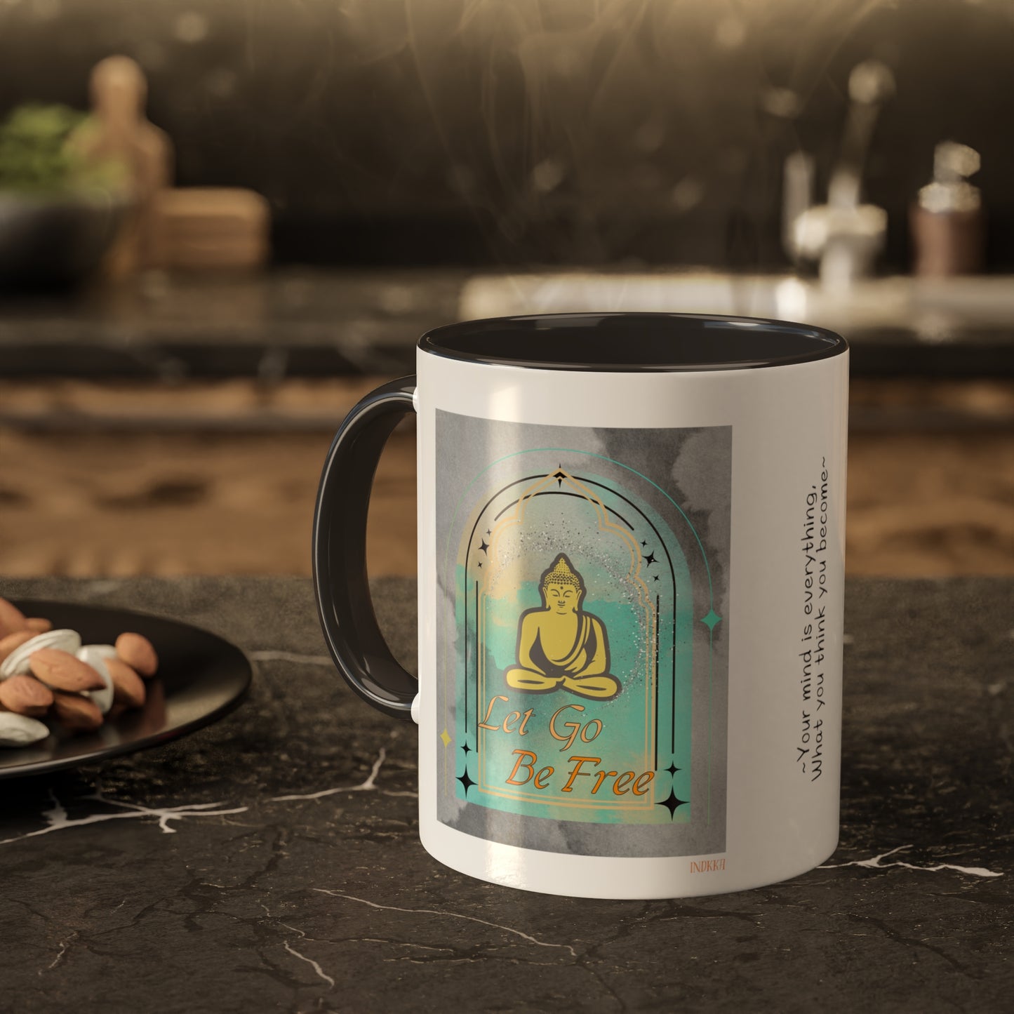 Buddha Let go be free inspiring Mugs, 11oz