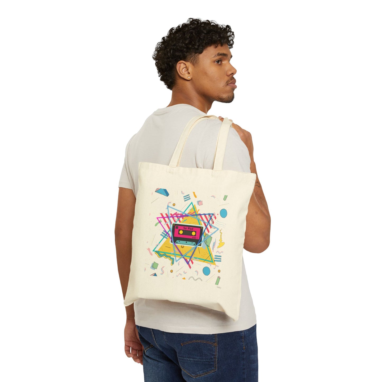 So Rad 80's theme Cotton Canvas Tote Bag