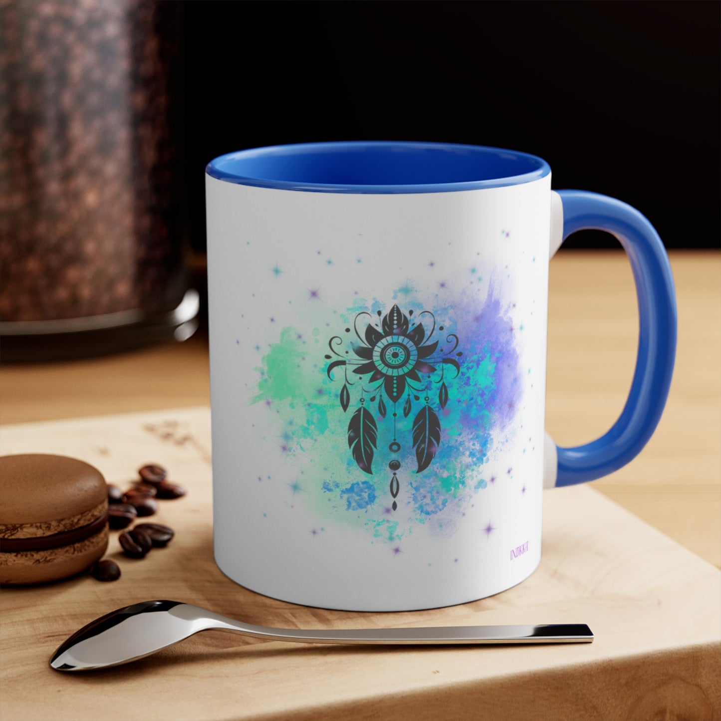 Vibrant Dream Catcher Colorful Accent Mugs, 11oz